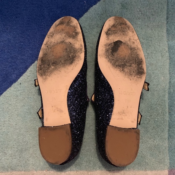 J. Crew Blue Glitter Shoes - Picture 3 of 4